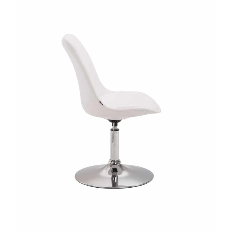 Lot de 4 chaises de salle à manger Maverick C similicuir blanc
