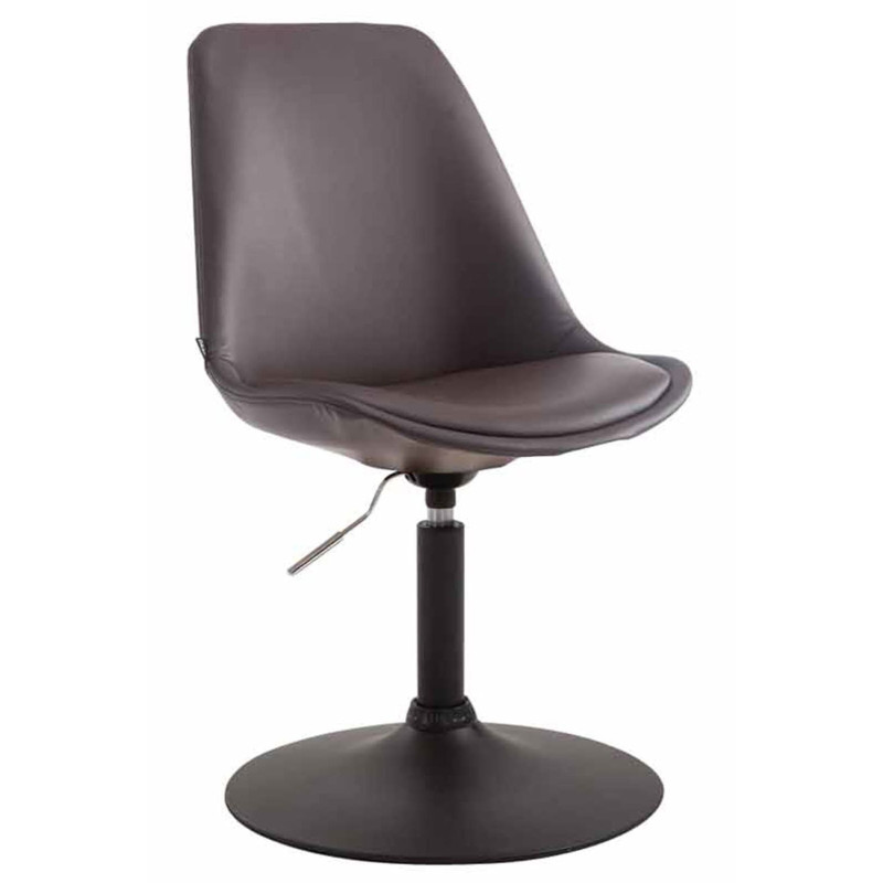 Lot de 4 chaises de salle à manger Maverick B similicuir marron