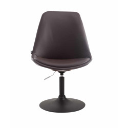 Lot de 4 chaises de salle à manger Maverick B similicuir marron