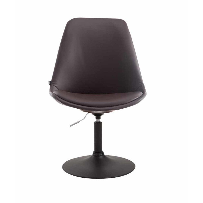 Lot de 4 chaises de salle à manger Maverick B similicuir marron