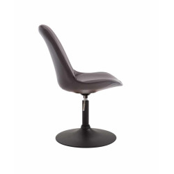 Lot de 4 chaises de salle à manger Maverick B similicuir marron