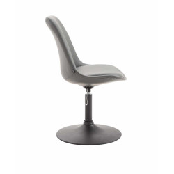 Lot de 4 chaises de salle à manger Maverick B similicuir gris