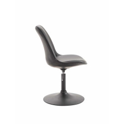 Lot de 4 chaises de salle à manger Maverick B similicuir noir