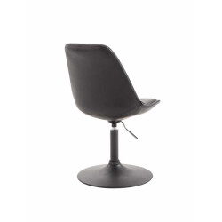 Lot de 4 chaises de salle à manger Maverick B similicuir noir