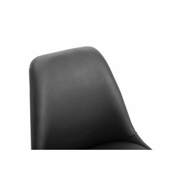 Lot de 4 chaises de salle à manger Maverick B similicuir noir