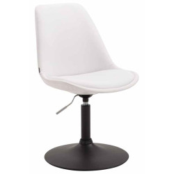 Lot de 4 chaises de salle à manger Maverick B similicuir blanc
