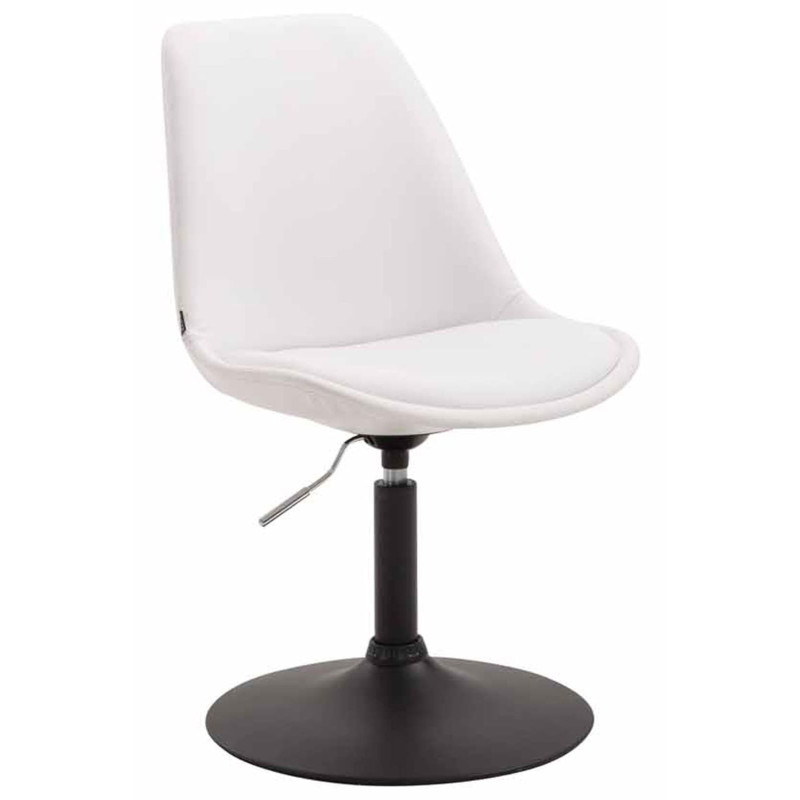 Lot de 4 chaises de salle à manger Maverick B similicuir blanc