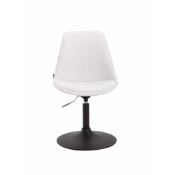 Lot de 4 chaises de salle à manger Maverick B similicuir blanc