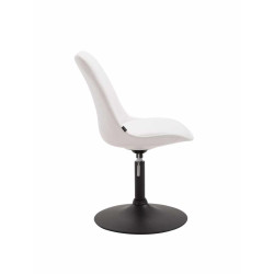 Lot de 4 chaises de salle à manger Maverick B similicuir blanc
