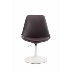 Lot de 4 chaises de salle à manger Maverick W similicuir marron