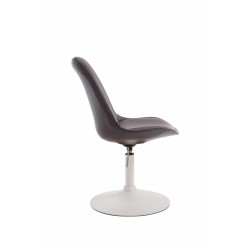 Lot de 4 chaises de salle à manger Maverick W similicuir marron