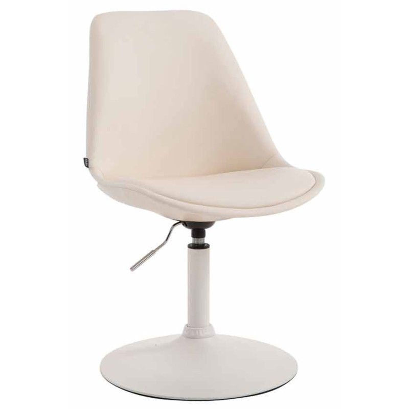 Lot de 4 chaises de salle à manger Maverick W similicuir crème