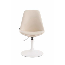 Lot de 4 chaises de salle à manger Maverick W similicuir crème