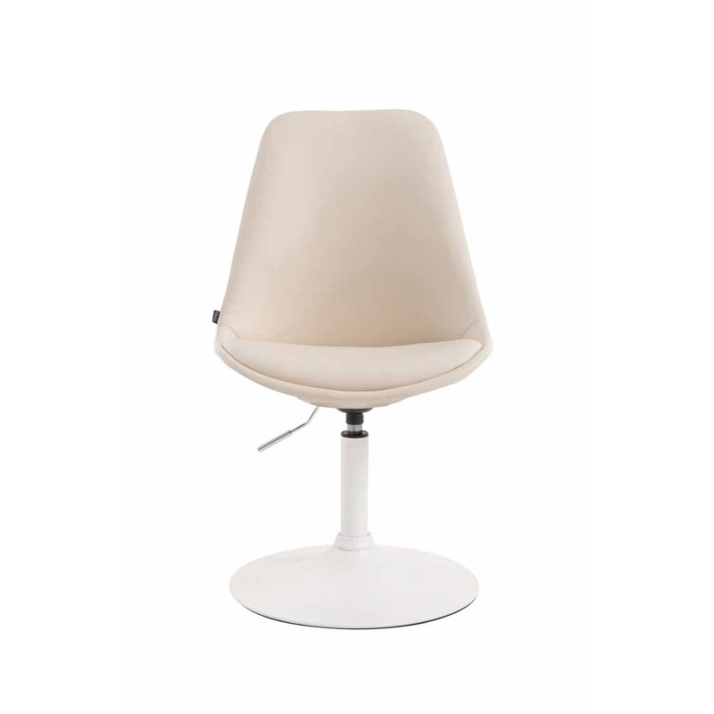 Lot de 4 chaises de salle à manger Maverick W similicuir crème