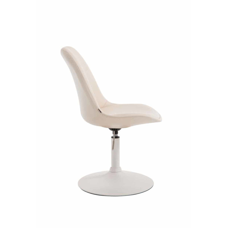 Lot de 4 chaises de salle à manger Maverick W similicuir crème
