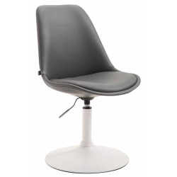 Lot de 4 chaises de salle à manger Maverick W similicuir gris