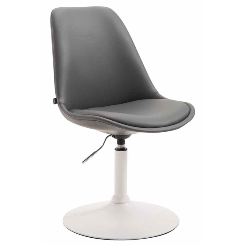 Lot de 4 chaises de salle à manger Maverick W similicuir gris