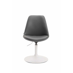 Lot de 4 chaises de salle à manger Maverick W similicuir gris