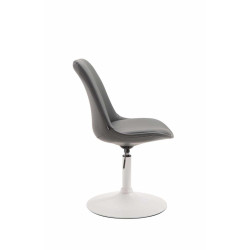 Lot de 4 chaises de salle à manger Maverick W similicuir gris