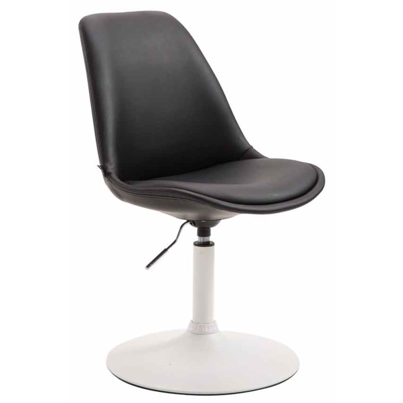 Lot de 4 chaises de salle à manger Maverick W similicuir noir