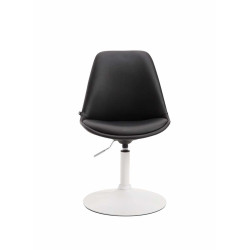 Lot de 4 chaises de salle à manger Maverick W similicuir noir