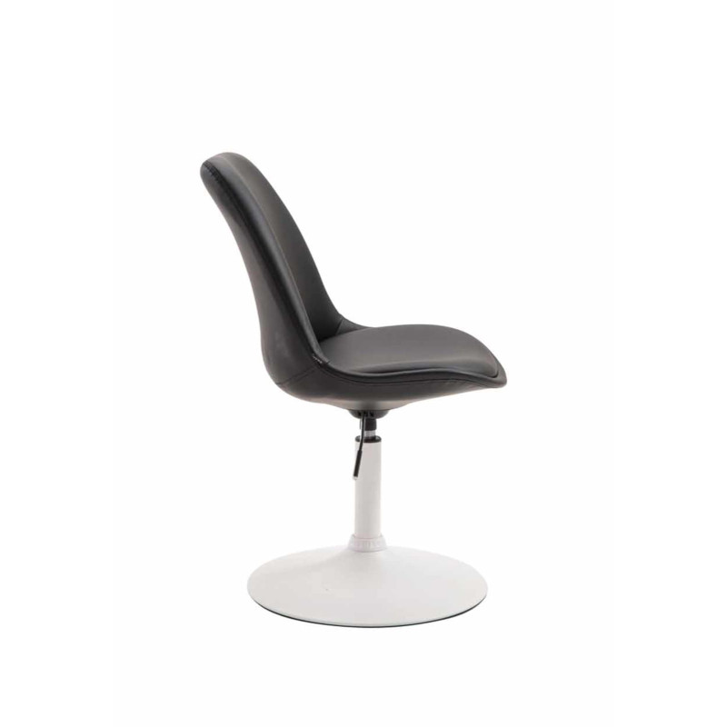 Lot de 4 chaises de salle à manger Maverick W similicuir noir