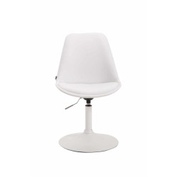 Lot de 4 chaises de salle à manger Maverick W similicuir blanc