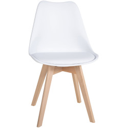 Ensemble de 6 chaises de salle à manger blanches Ramsey