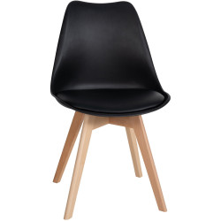 Ensemble de 6 chaises de salle à manger Ramsey en noir