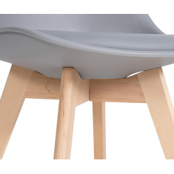 Ensemble de 6 chaises de salle à manger Ramsey en gris