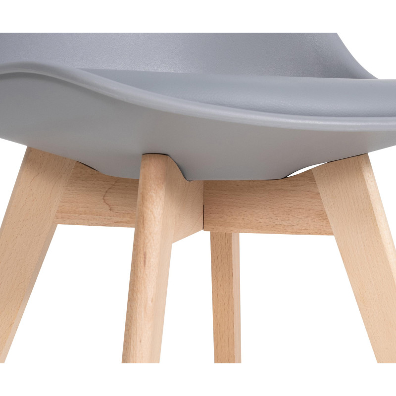Ensemble de 6 chaises de salle à manger Ramsey en gris
