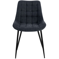 Chaise de salle à manger Sardna Cord noir