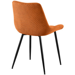Chaise de salle à manger Sardna Cord orange