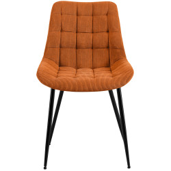 Chaise de salle à manger Sardna Cord orange