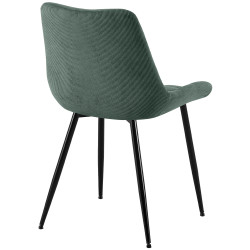 Chaise de salle à manger Sardna Cord vert