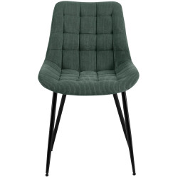 Chaise de salle à manger Sardna Cord vert