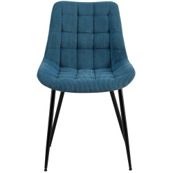 Chaise de salle à manger Sardna Cord bleu