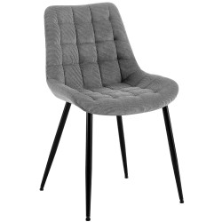 Chaise de salle à manger Sardna Cord gris