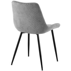 Chaise de salle à manger Sardna Cord gris