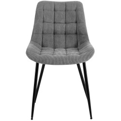 Chaise de salle à manger Sardna Cord gris
