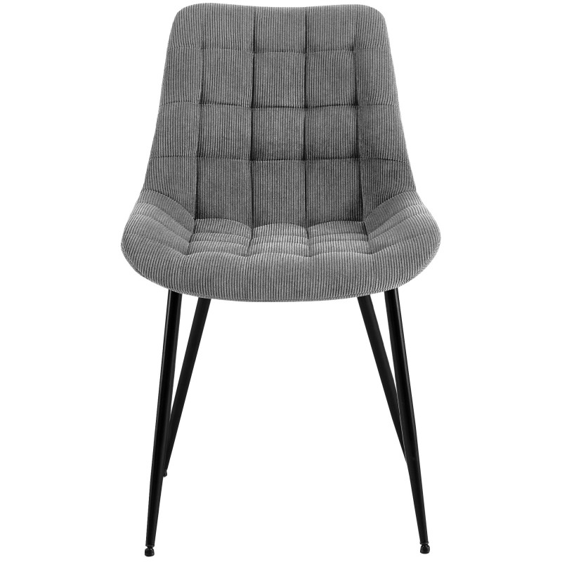 Chaise de salle à manger Sardna Cord gris