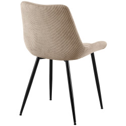 Chaise de salle à manger Sardna Cord taupe