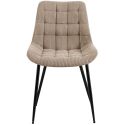 Chaise de salle à manger Sardna Cord taupe