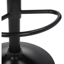 Ensemble de 2 tabourets de bar Feni en velours noir