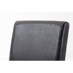 Chaise de salle à manger Ina noir marron