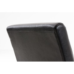 Chaise de salle à manger Ina noir marron