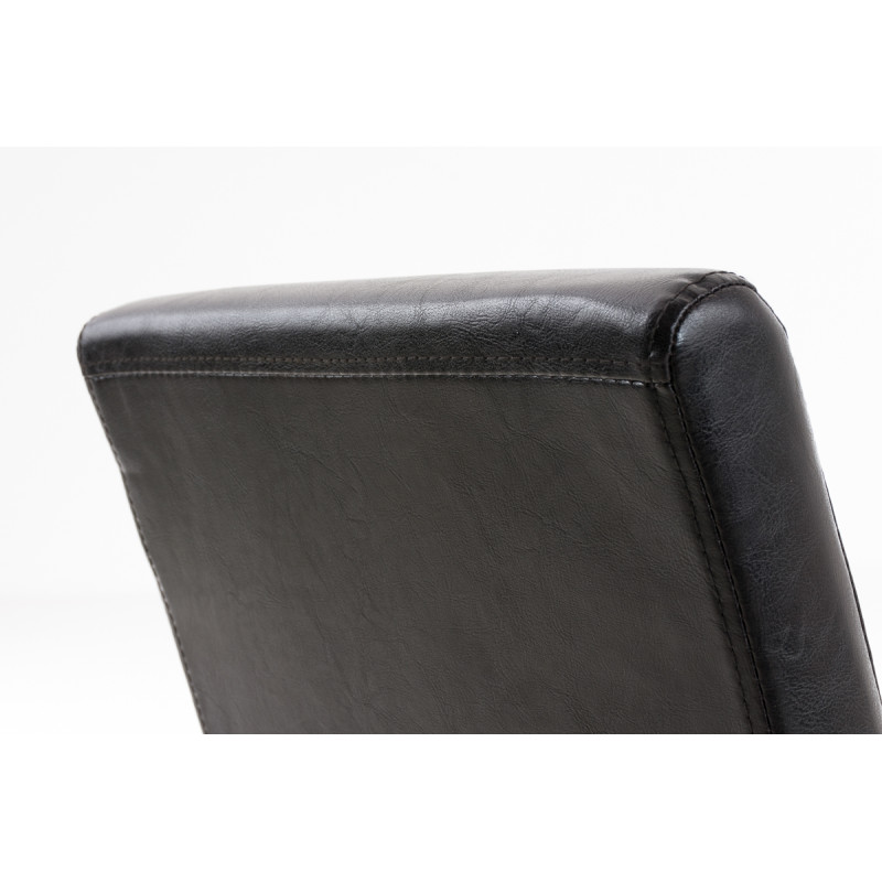 Chaise de salle à manger Ina noir marron