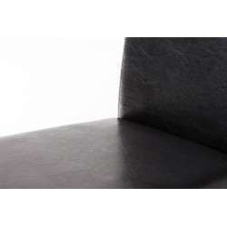 Chaise de salle à manger Ina noir marron
