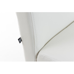 Chaise de salle à manger Ina marron foncé blanc