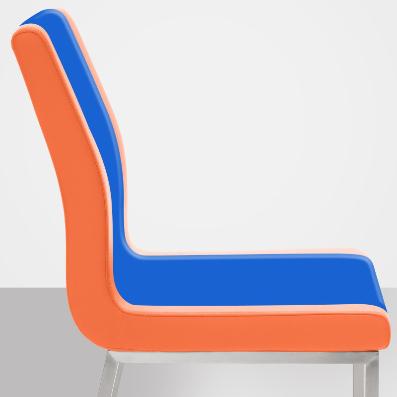 Chaise de salle à manger Colmar orange